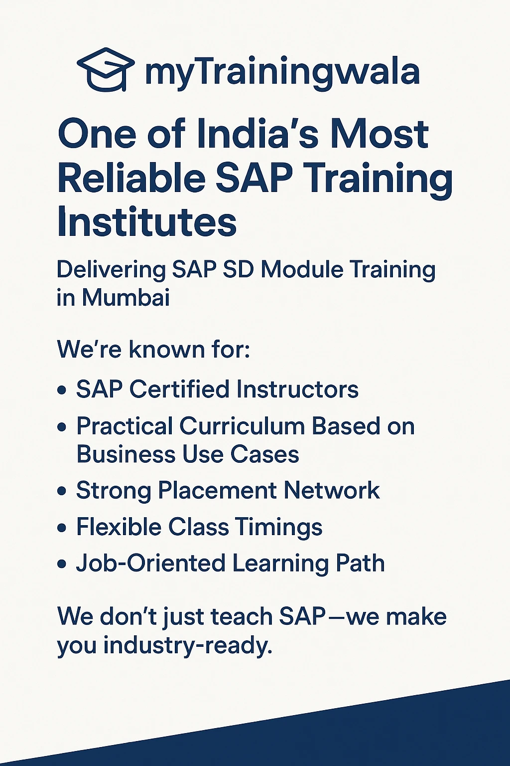 mytrainingwala sap SD training in mumbai